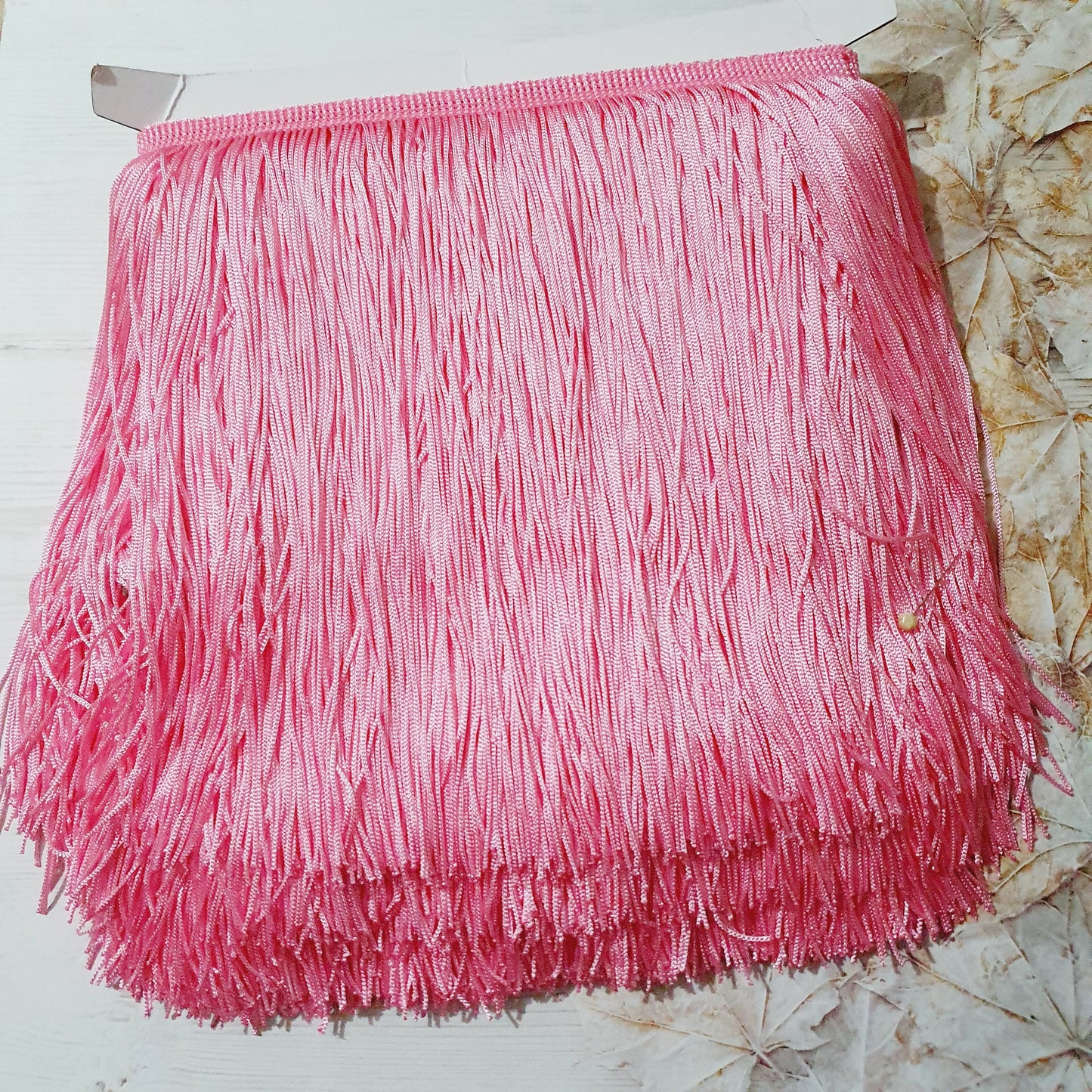 15cm drop candy pink polyester silk fringe fringing