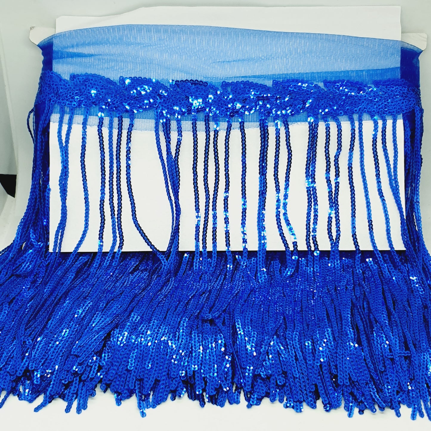 20cm drop blue sequin fringe fringing