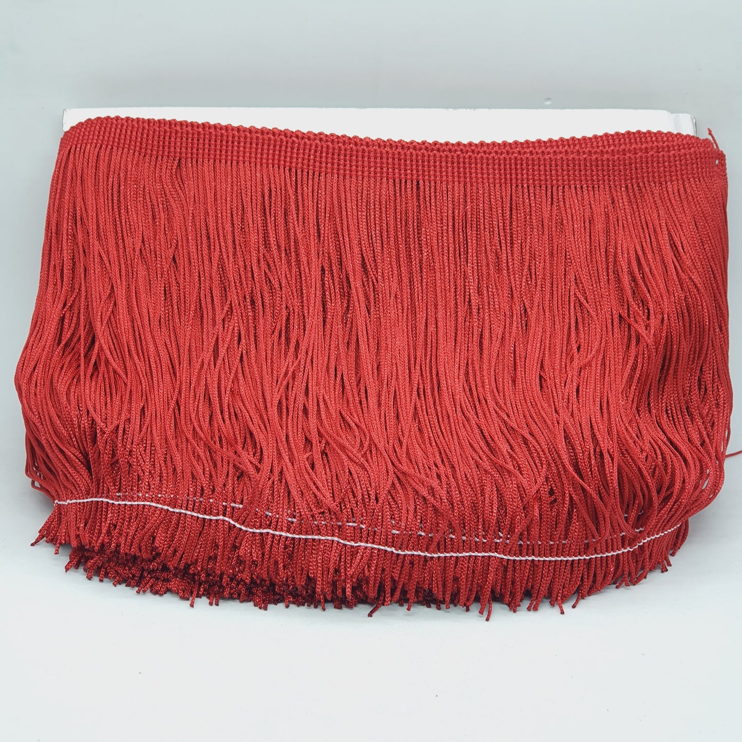 15cm drop claret deep red silk fringe fringing