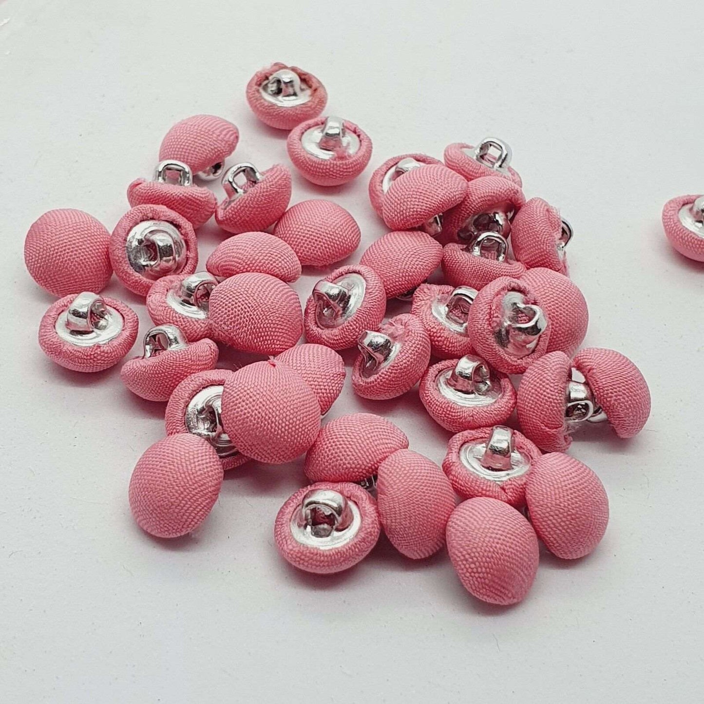 5x 12mm jacket coat shirt gold sew on button PINK