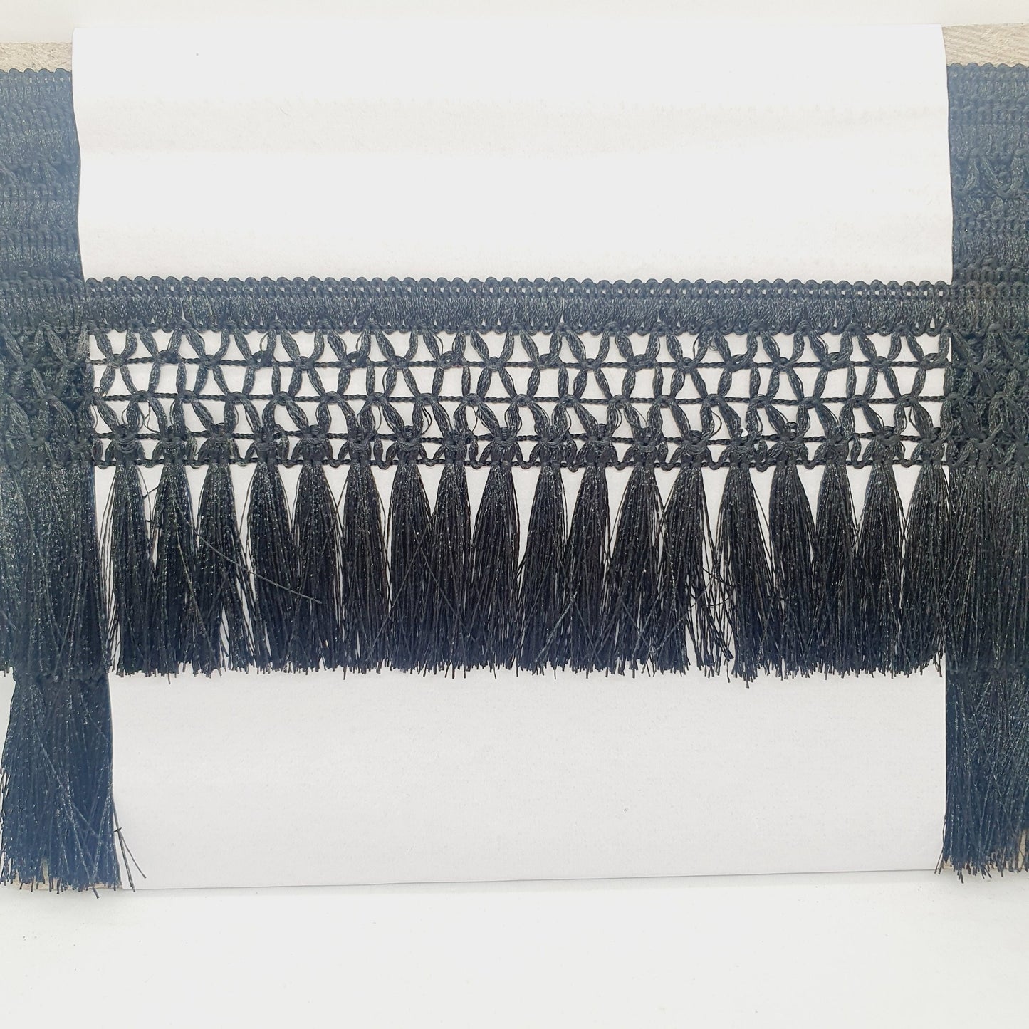 9cm drop black tassel fringe fringing