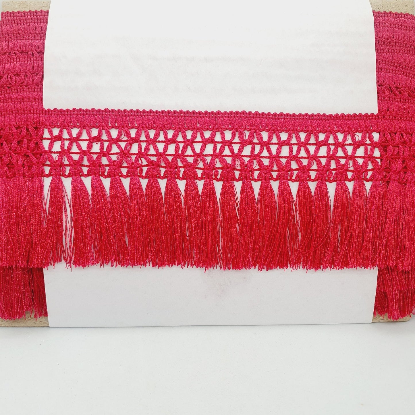 9cm drop tassel fringe fringing cerise pink