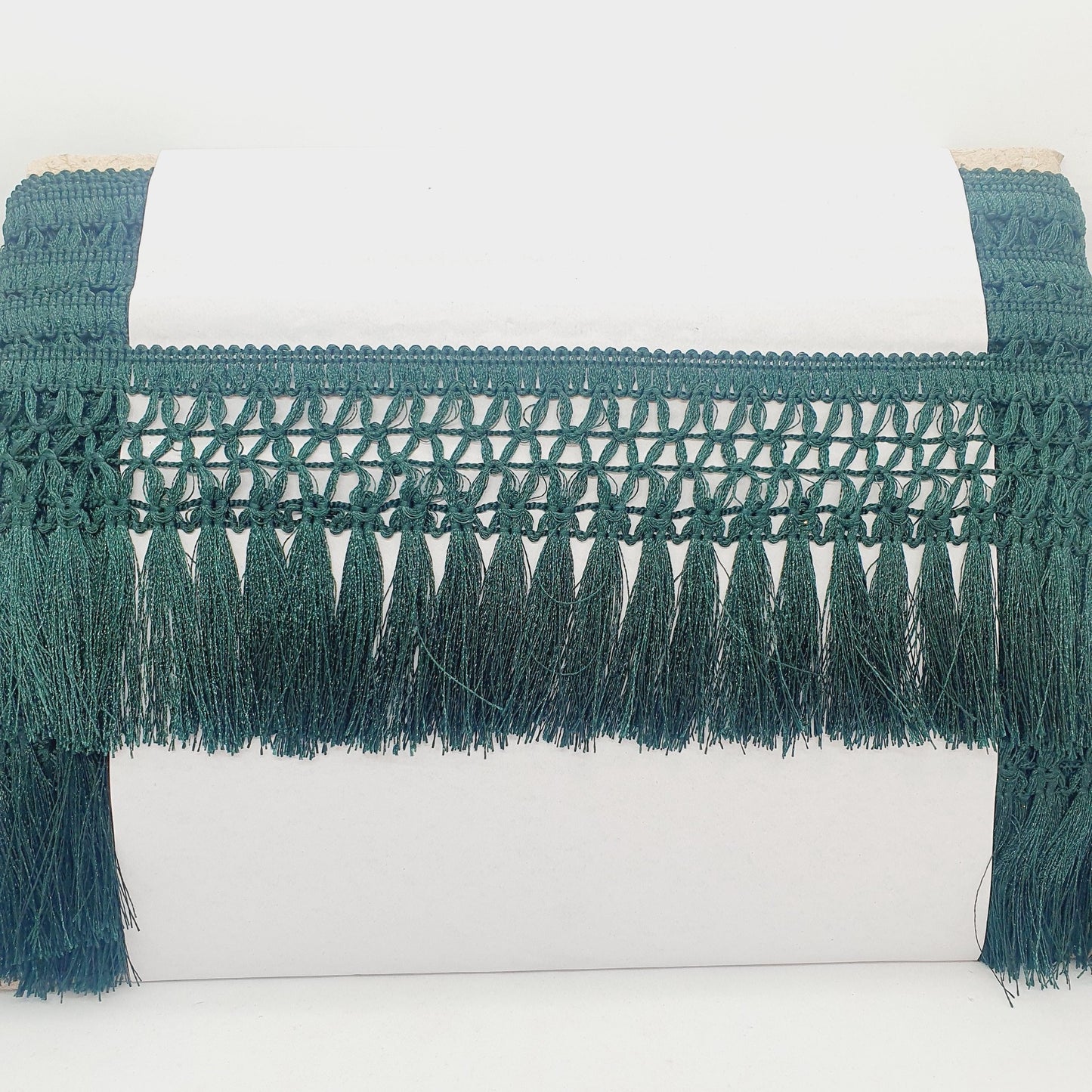 9cm drop forest green tassel fringe fringing