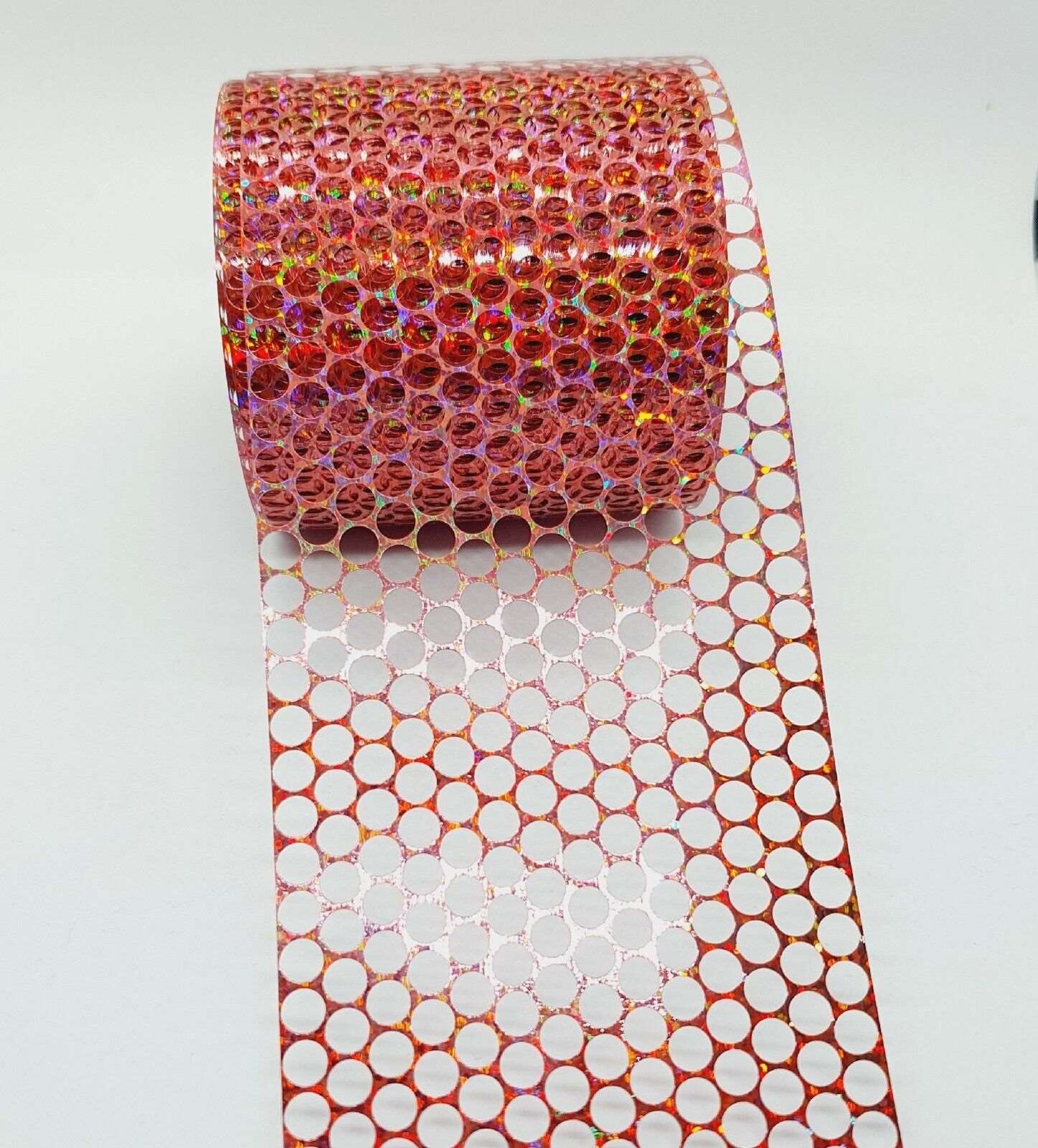 80mm Rust Orange hologram sequin waste