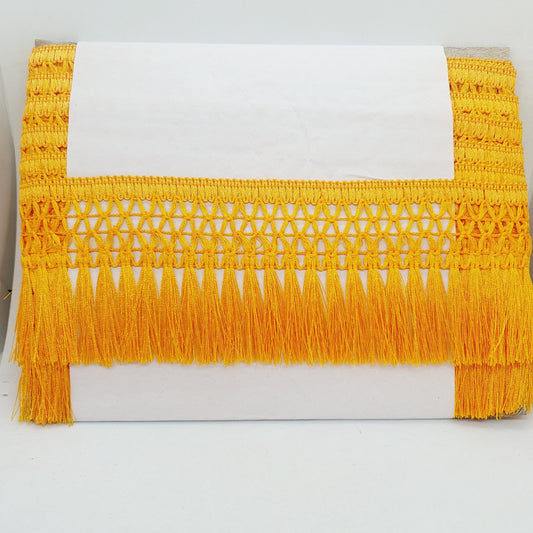 9cm drop sunflower yellow tassel fringe fringing