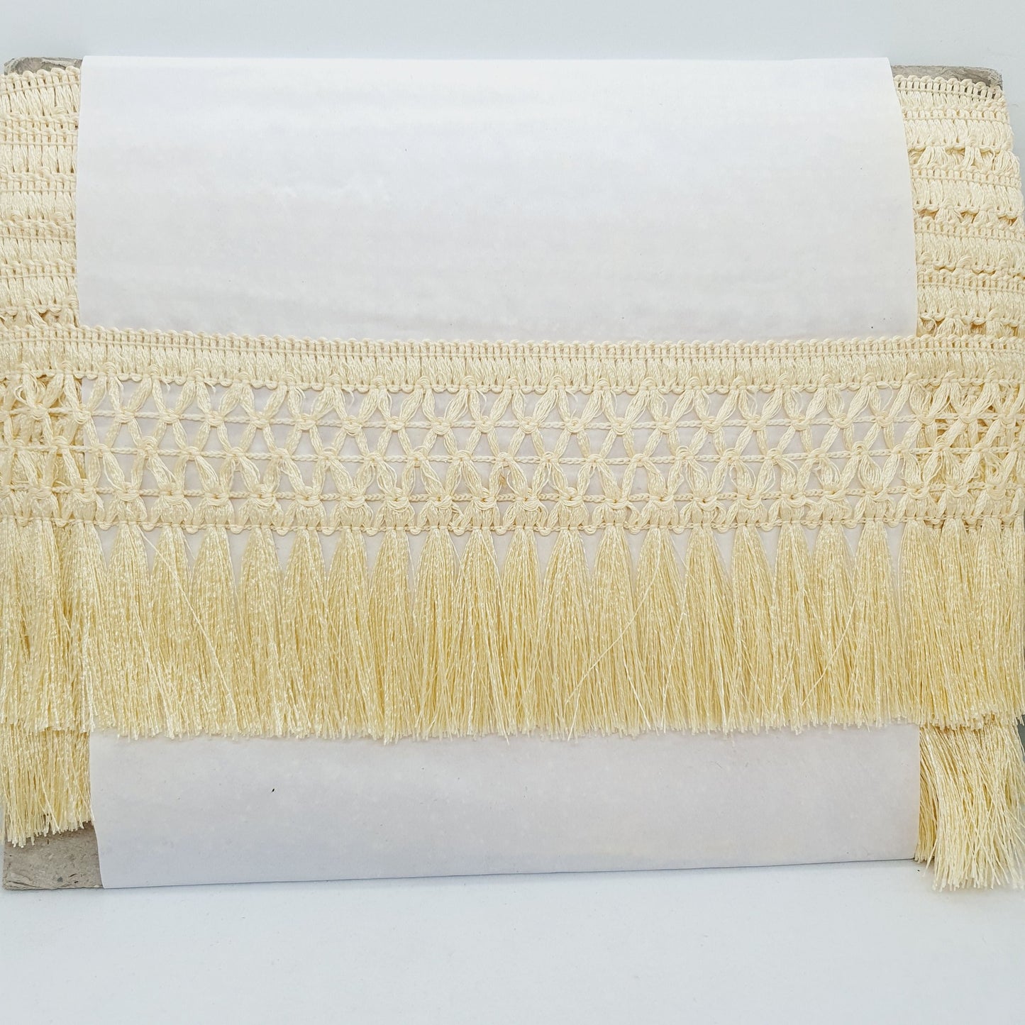 9cm drop warm cream tassel fringe fringing