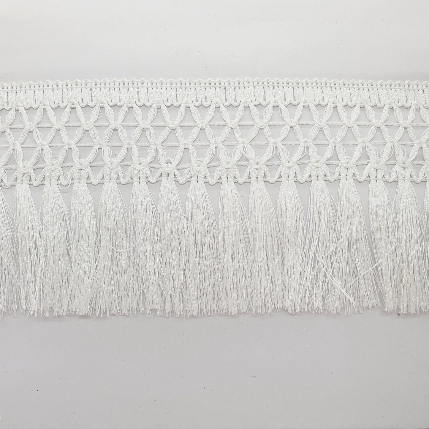 9cm drop white tassel fringe fringing