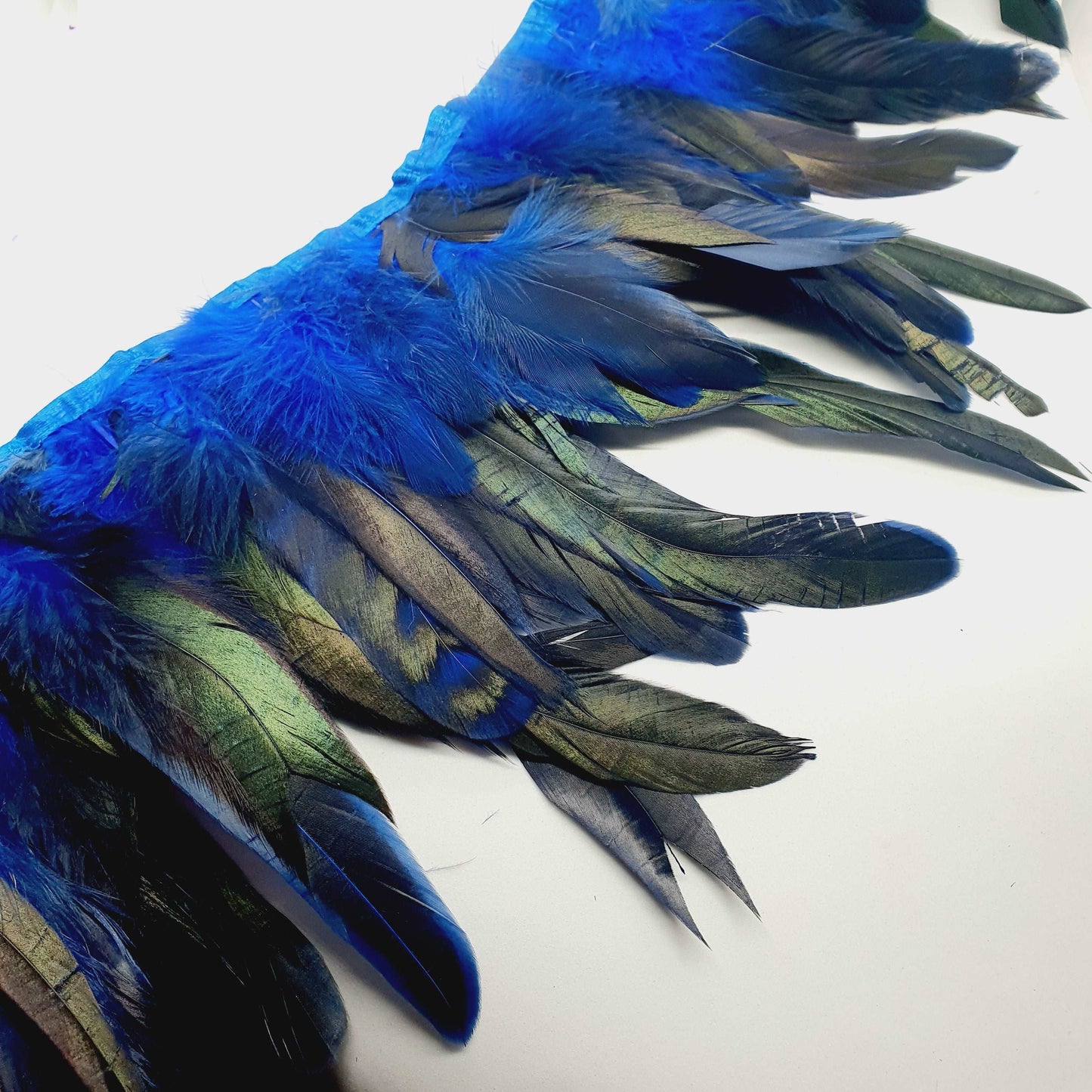 1m rooster Feather Trim 13-18cm Royal blue trimming fringe boa