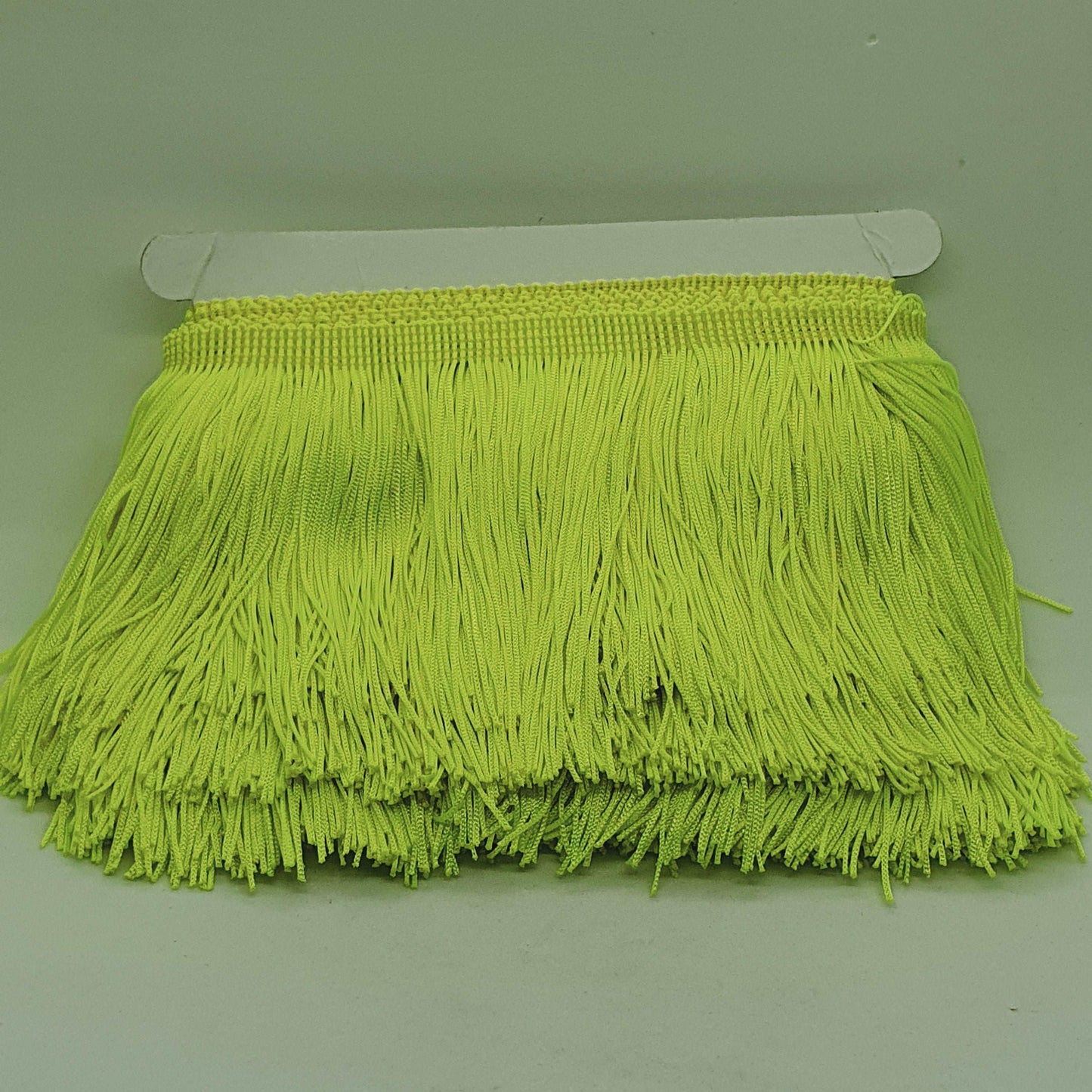 9cm drop neon yellow silk fringe fringing