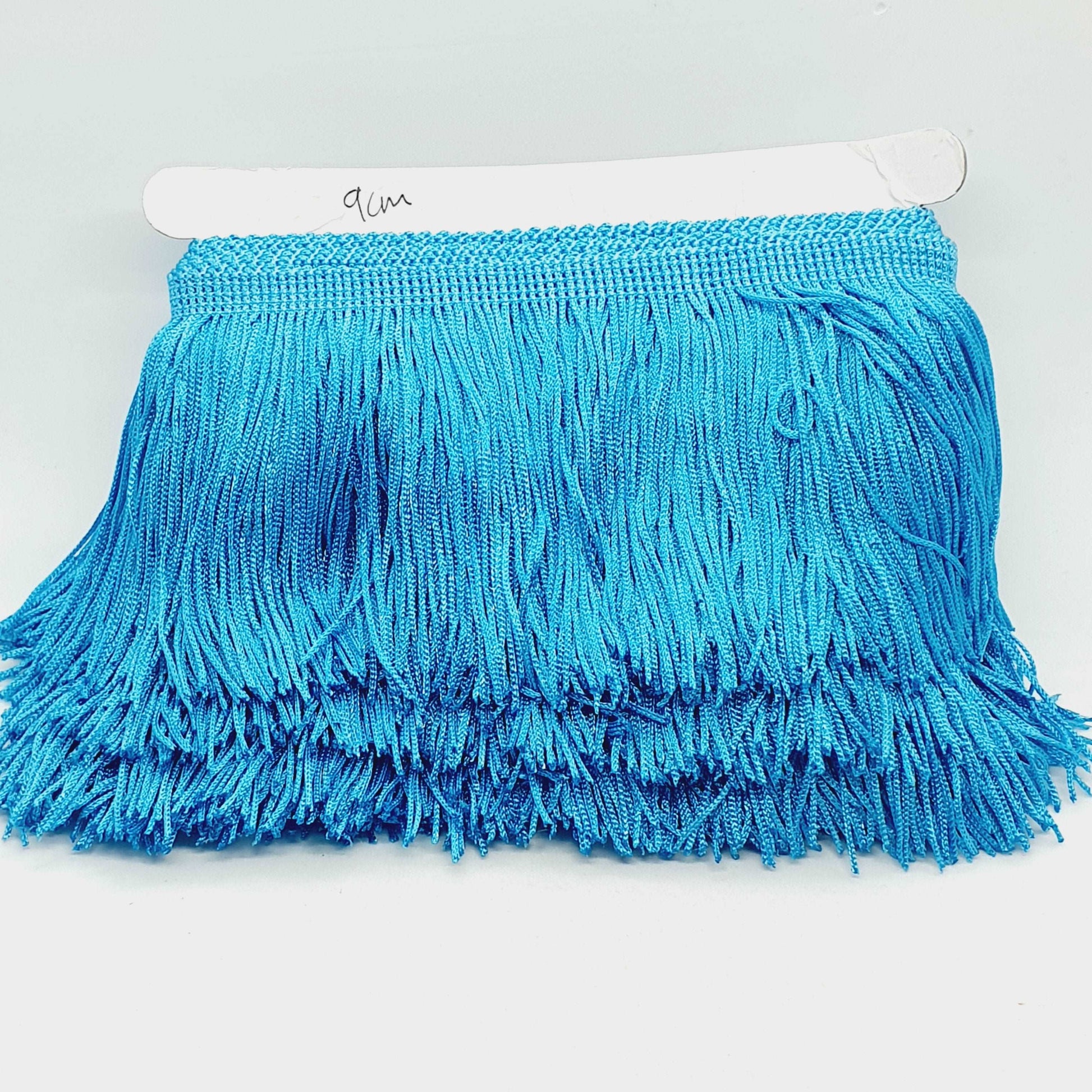 9cm drop turquoise blue silk fringe fringing