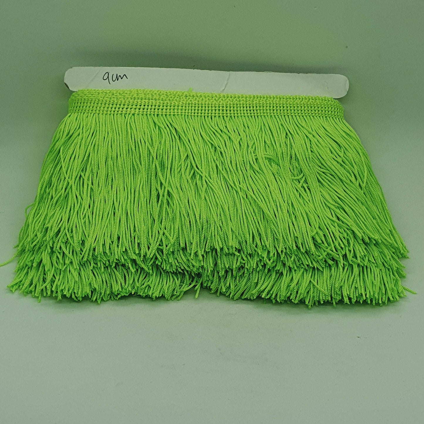 9cm drop neon green silk fringe fringing