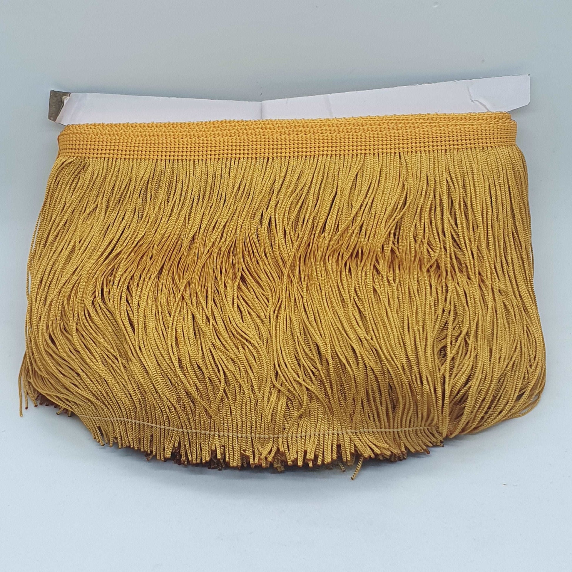 15cm drop medium gold silk fringe fringing