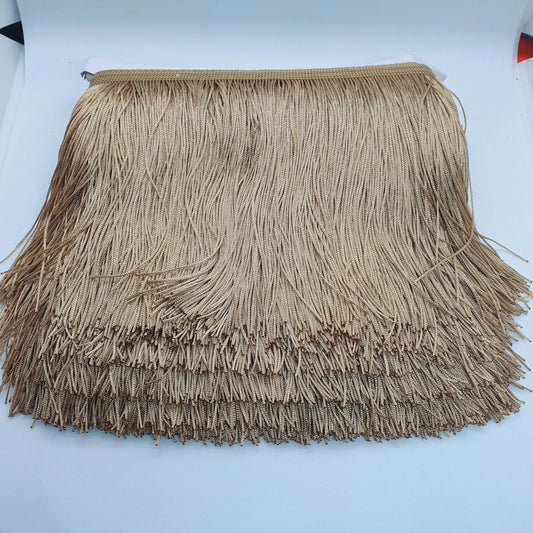 15cm drop antique gold silk fringe fringing