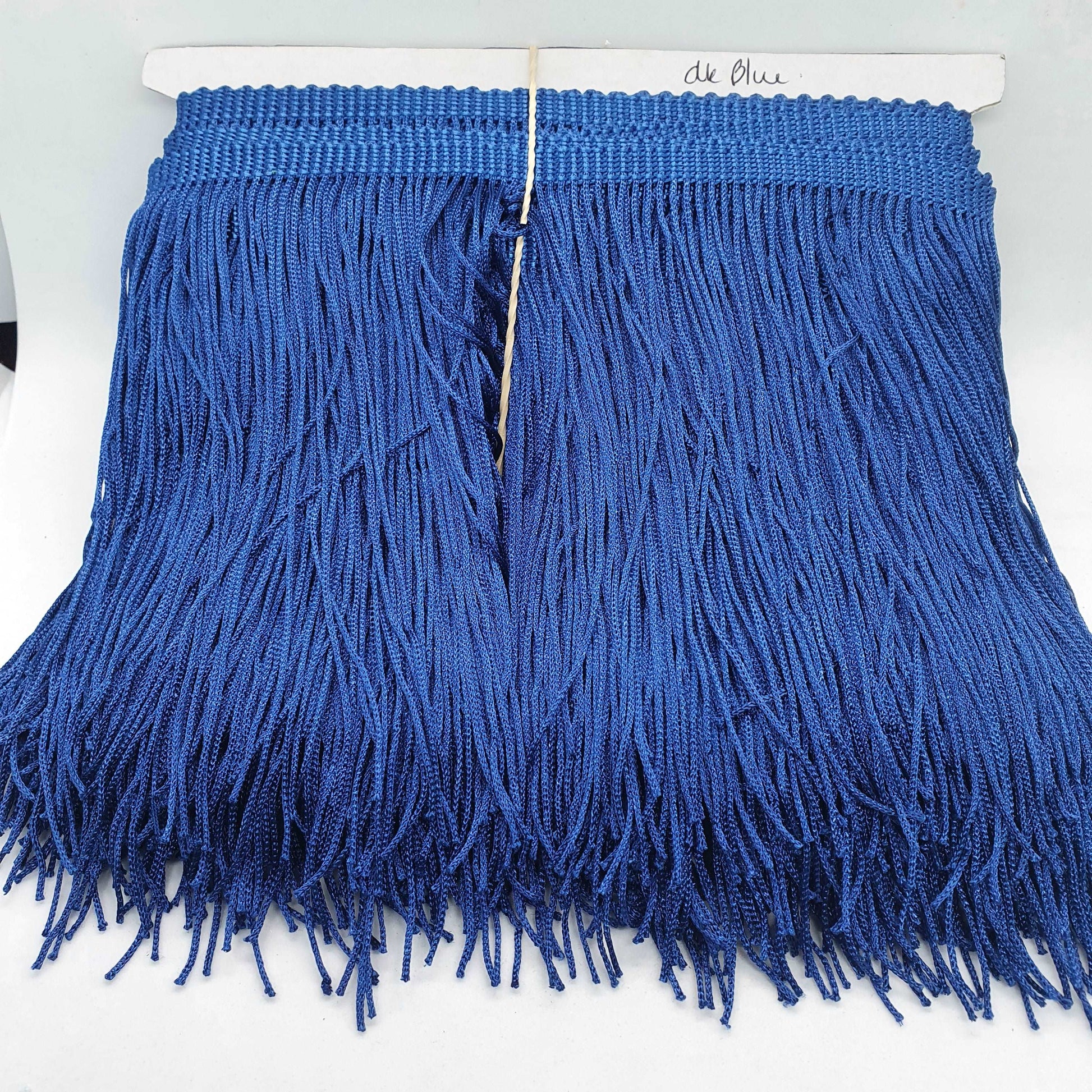 15cm drop dark blue silk fringe fringing