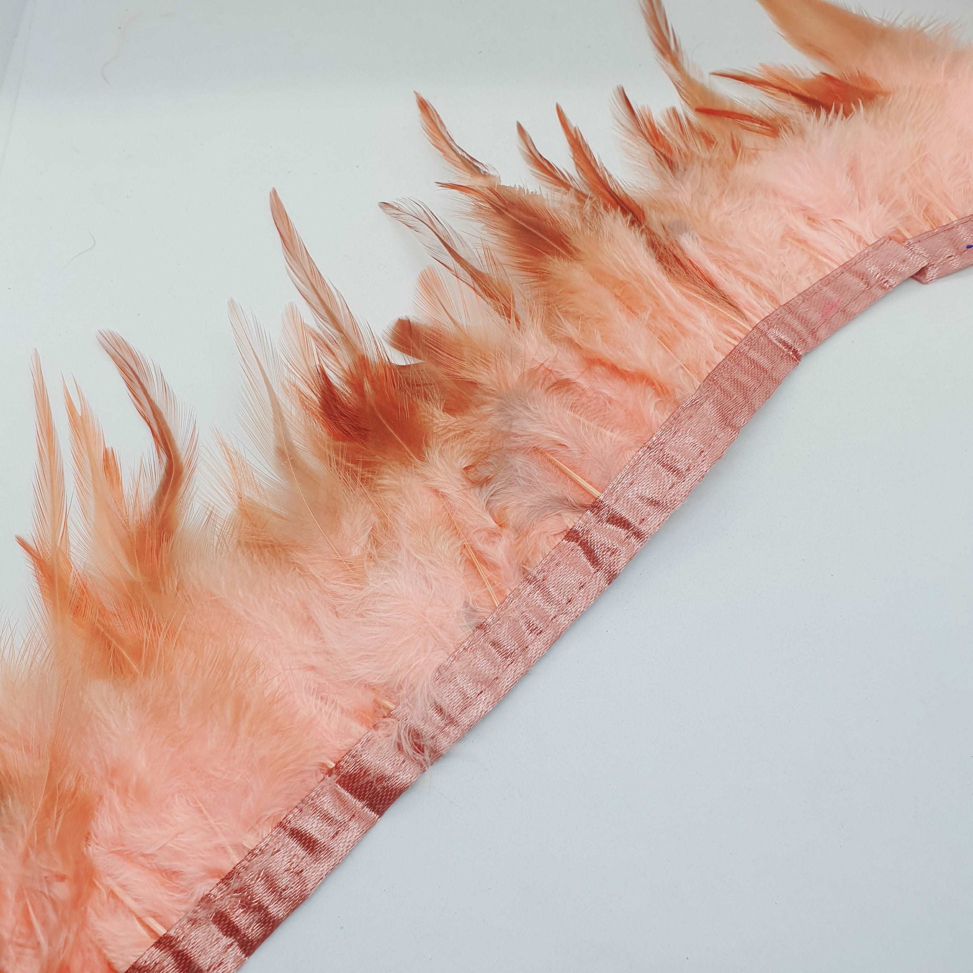 1m pink rooster Feather Trim 10-15cm trimming fringe boa