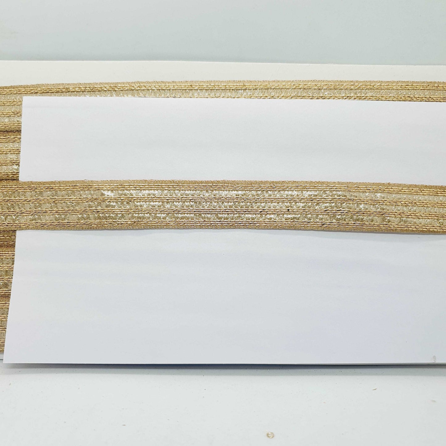 1m 25mm gold embroidered Indian ribbon braid trimming