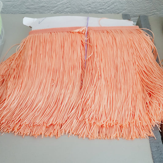 15cm drop peach silk fringe fringing