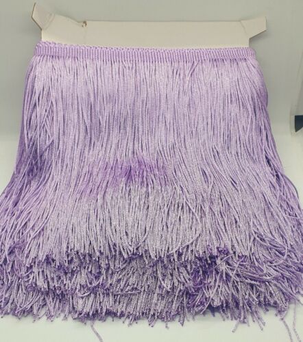 20cm drop lilac silk fringe fringing