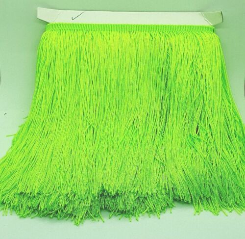 20cm drop neon green silk fringe fringing