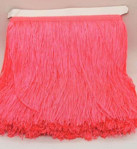 20cm drop neon pink silk fringe fringing