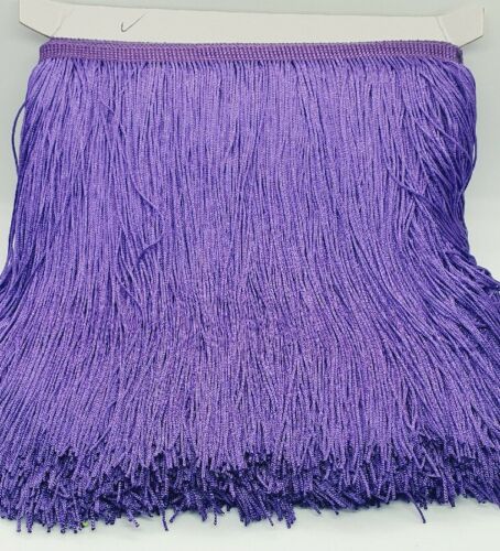 20cm drop purple silk fringe fringing