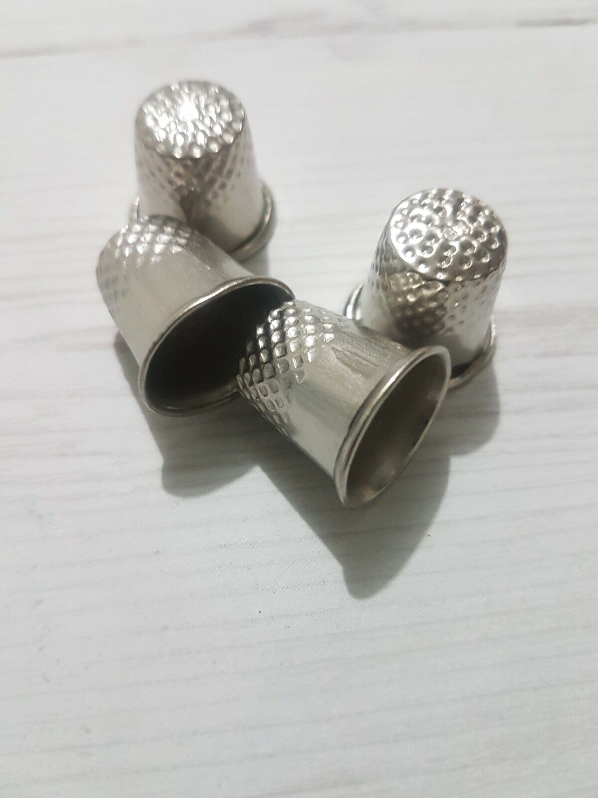 4x metal thimble finger protector for sewing