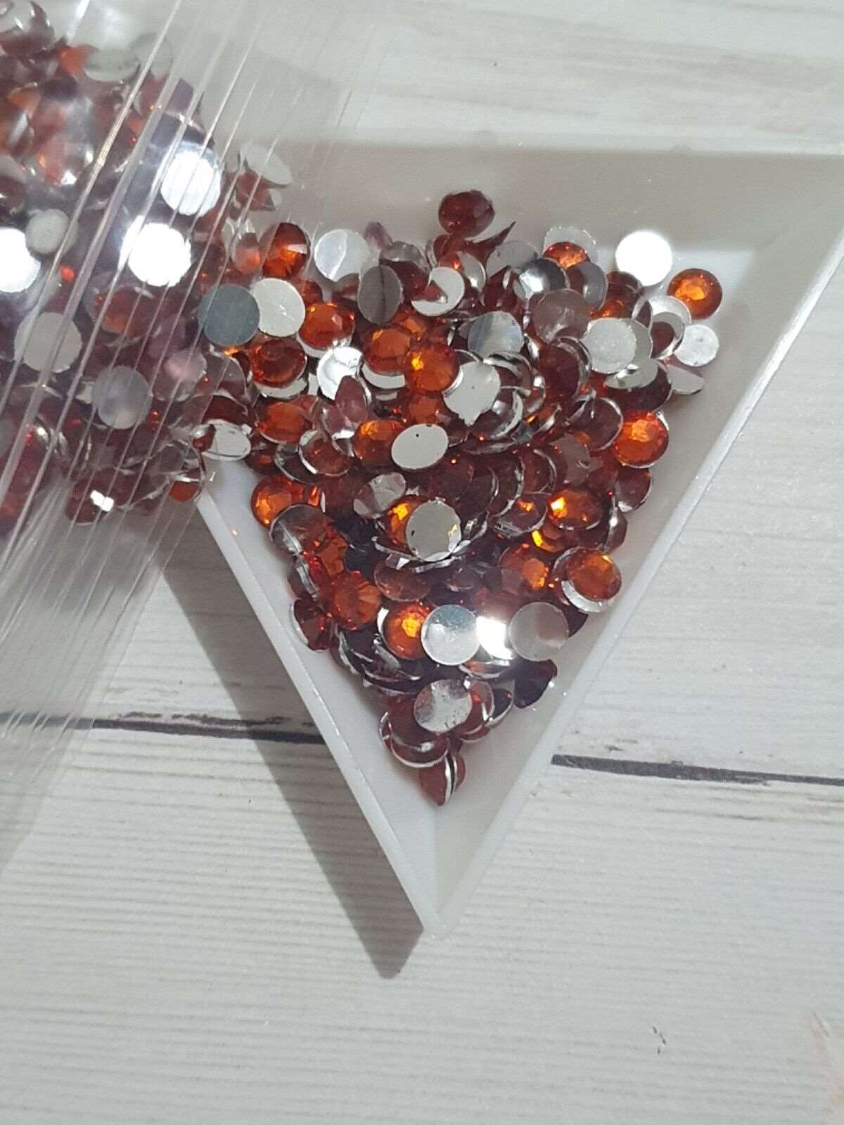 1x 10gross orange acrylic crystal DMC non hot-fix rhinestone 5mm/ ss20