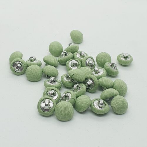 5x 12mm jacket coat shirt gold sew on button APPLE GREEN