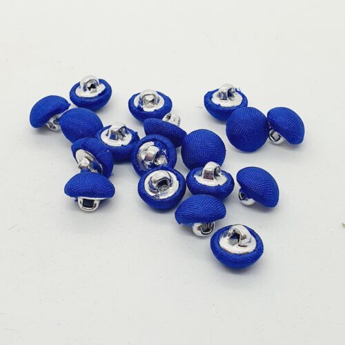 5x 12mm jacket coat shirt gold sew on button ROYAL BLUE