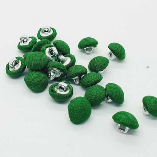 5x 12mm jacket coat shirt gold sew on button Emerald Green