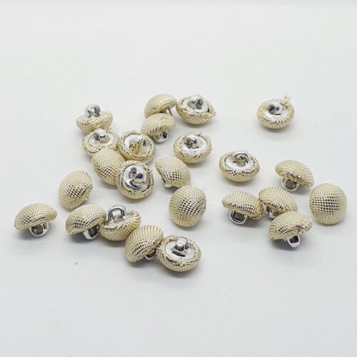 5x 12mm jacket coat shirt gold sew on button GOLD