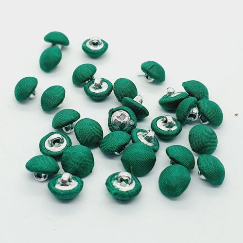 5x 12mm jacket coat shirt gold sew on button GREEN