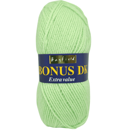 Hayfield Bonus DK wool yarn pistachio green 0606 100g