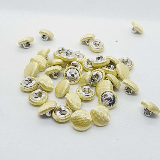 5x 12mm jacket coat shirt gold sew on button LEMON