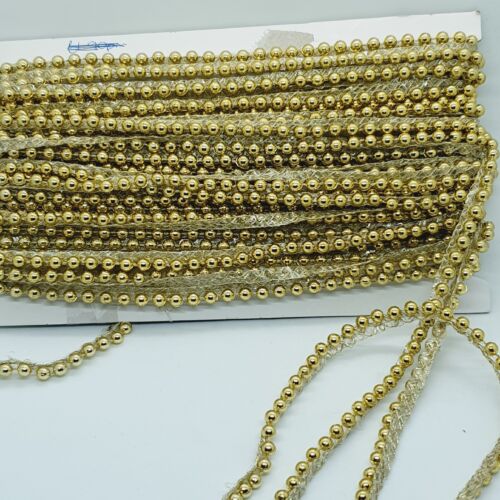 1m gold bead braid trimming