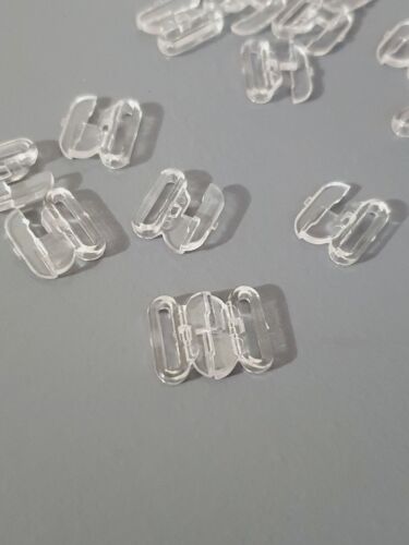 4x clear plastic bikini clasps bra fastener