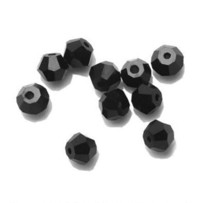 1x ~60 black 4mm bicone beads