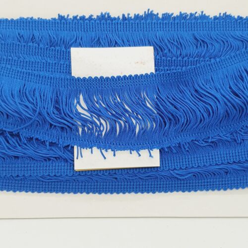 1m x 5cm drop royal blue silk fringe fringing