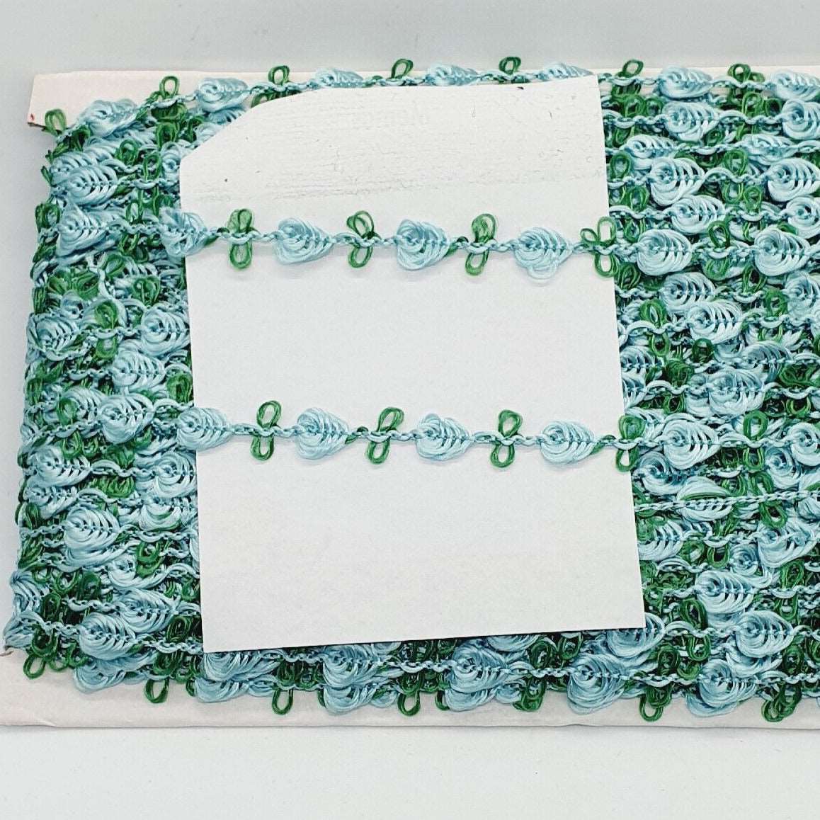 1x 1cm blue rose flower ribbon trim lace applique