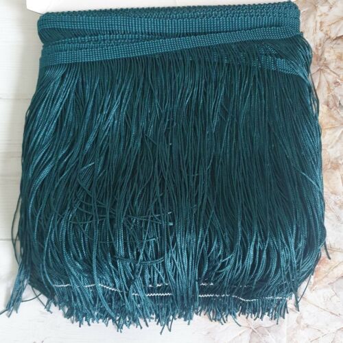 20cm drop forest green silk fringe fringing