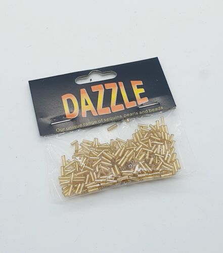 1x 8g gold bugle beads