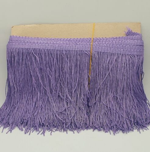 15cm drop dark lilac silk fringe fringing