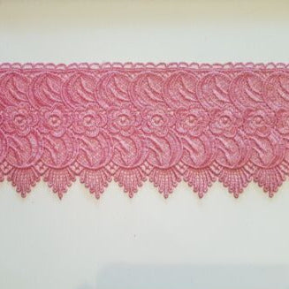 1m 8.5cm light pink guipure embroidered lace