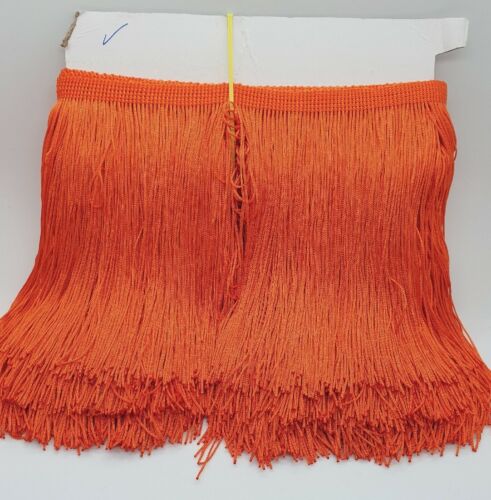 15cm drop orange silk fringe fringing