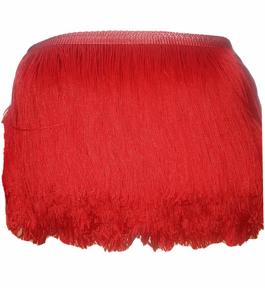 15cm drop red silk fringe fringing