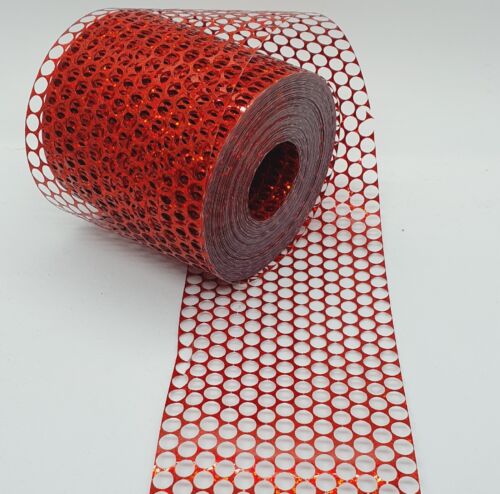 80mm Red hologram sequin waste