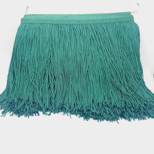 15cm drop dark green silk fringe fringing