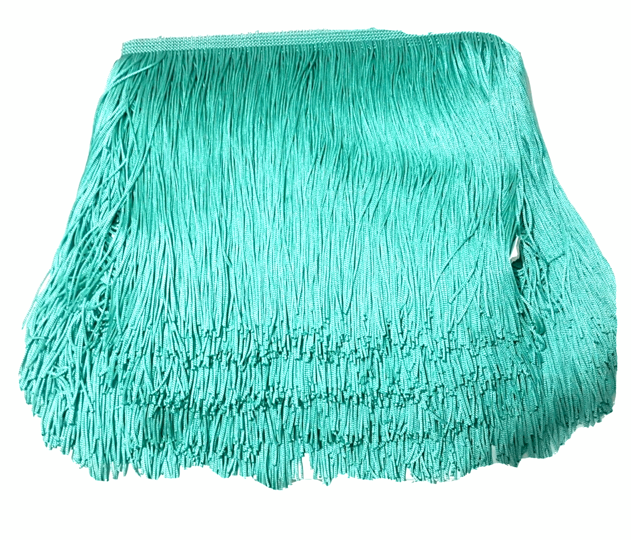 15cm drop sea foam mint green silk fringe fringing