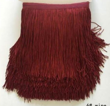 15cm drop wine silk fringe fringing