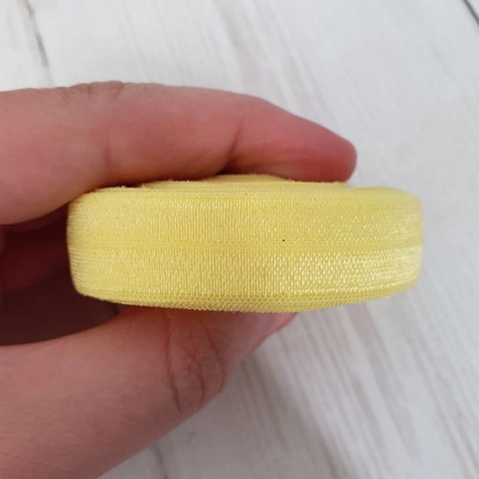 1m 15mm fold over baby soft yellow elastic